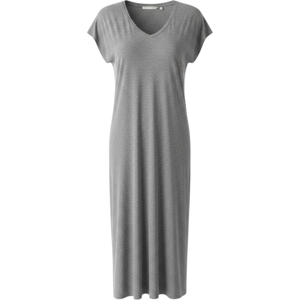 Altheta Grey Draped Crew T-Shirt Dress Size XS oversized
